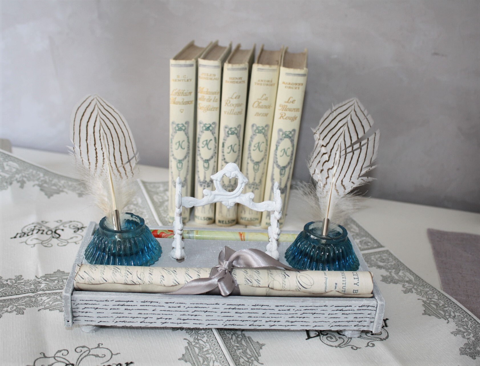 Encrier , Encrier Vintage Déco de Bureau