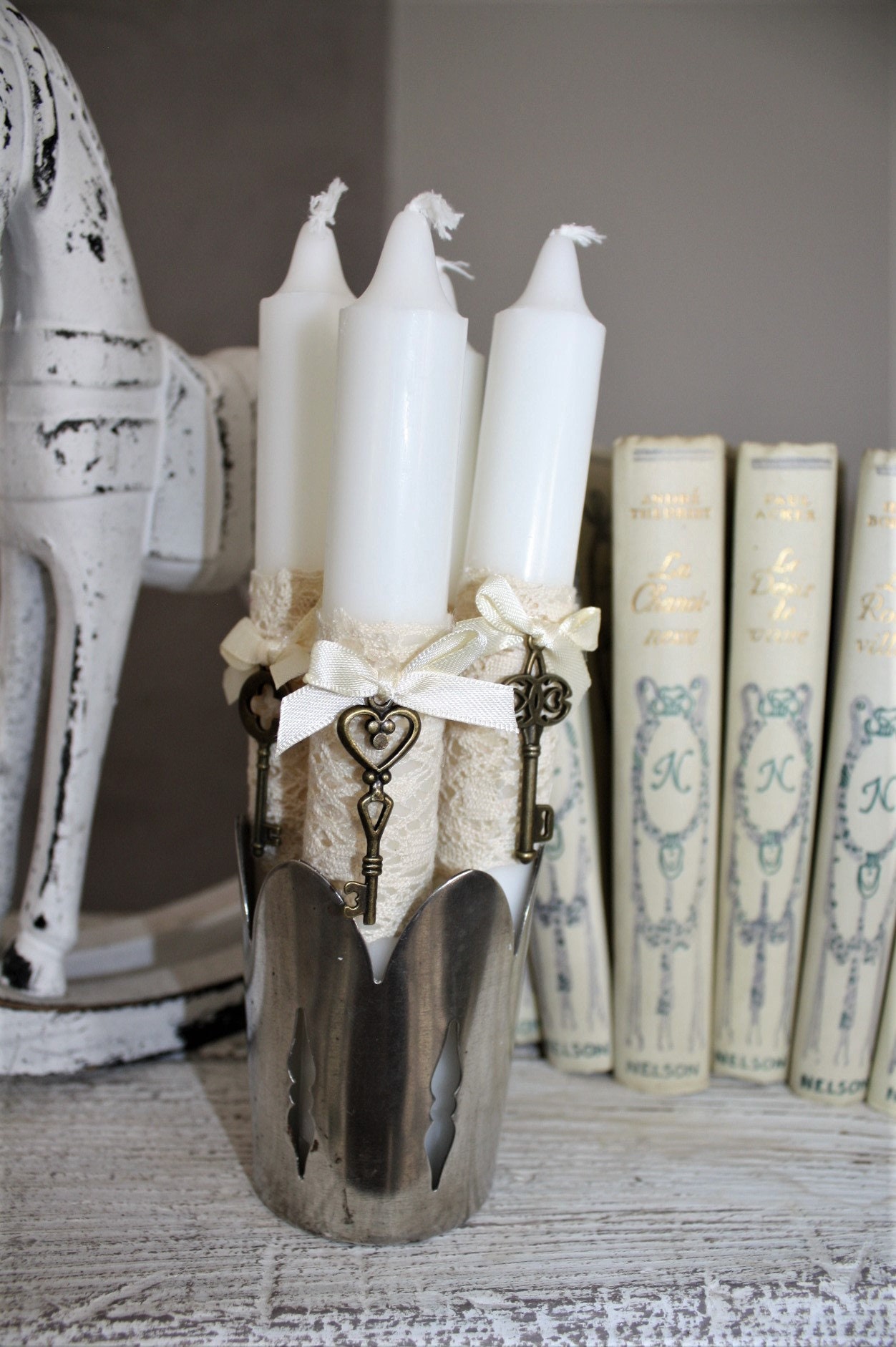 Bougie , Bougie Shabby Noel