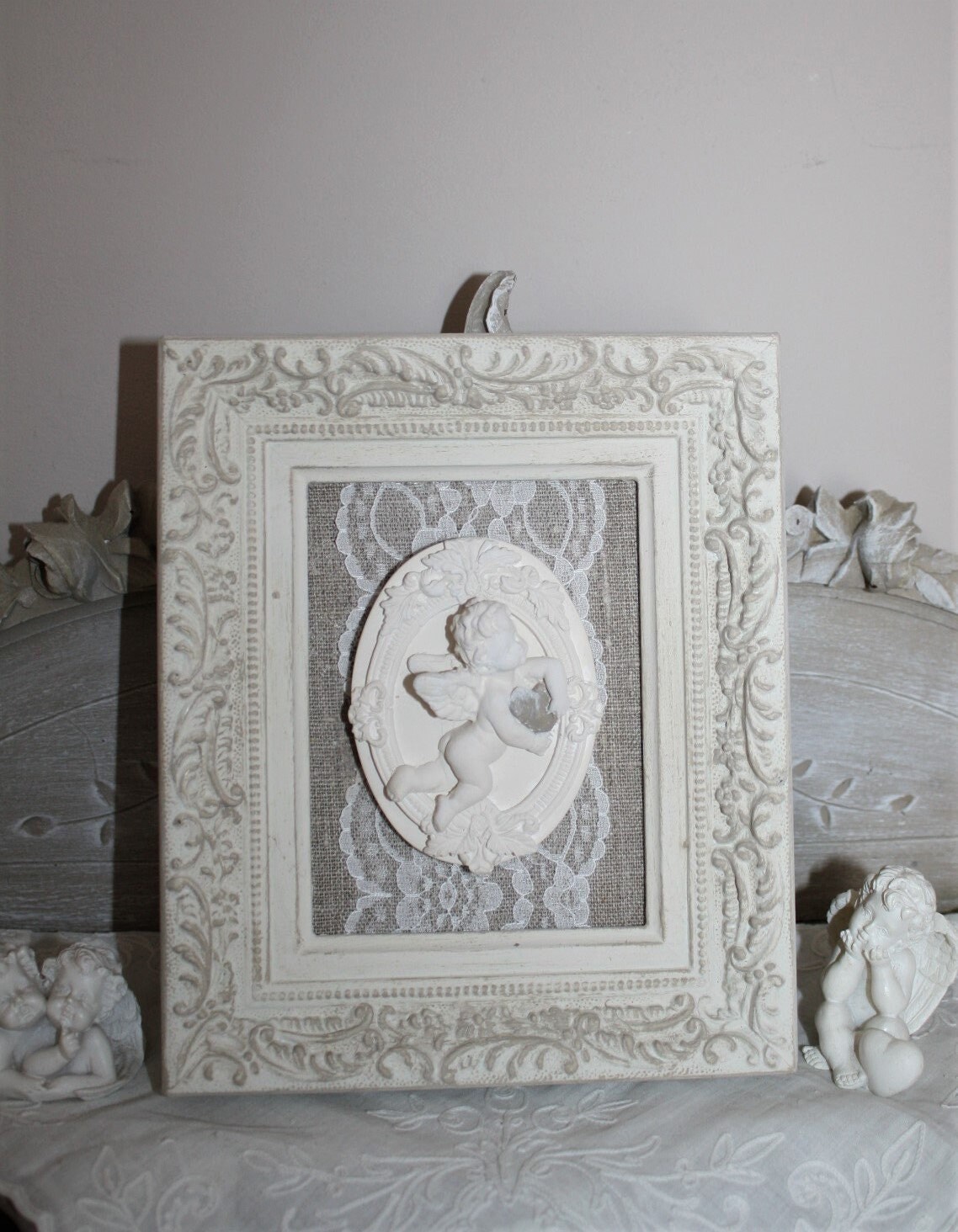 Cadre Décoratif , Cadre Angelot, Shabby