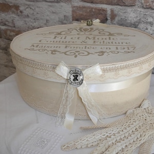 Caja de madera shabby chic, caja de almacenamiento, caja decorativa