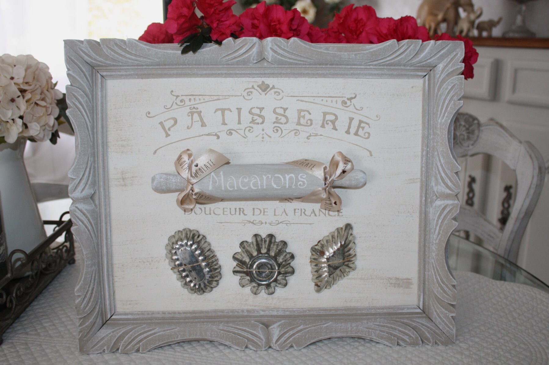 Cadre Décoratif , Cadre Thème Pâtisserie Shabby Chic