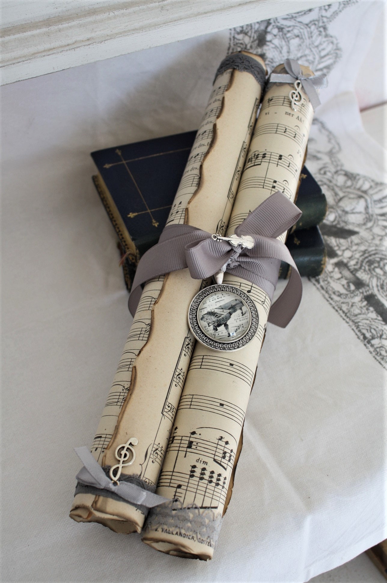 Partitions Musicales , Partitions Décorative Déco Shabby Chic