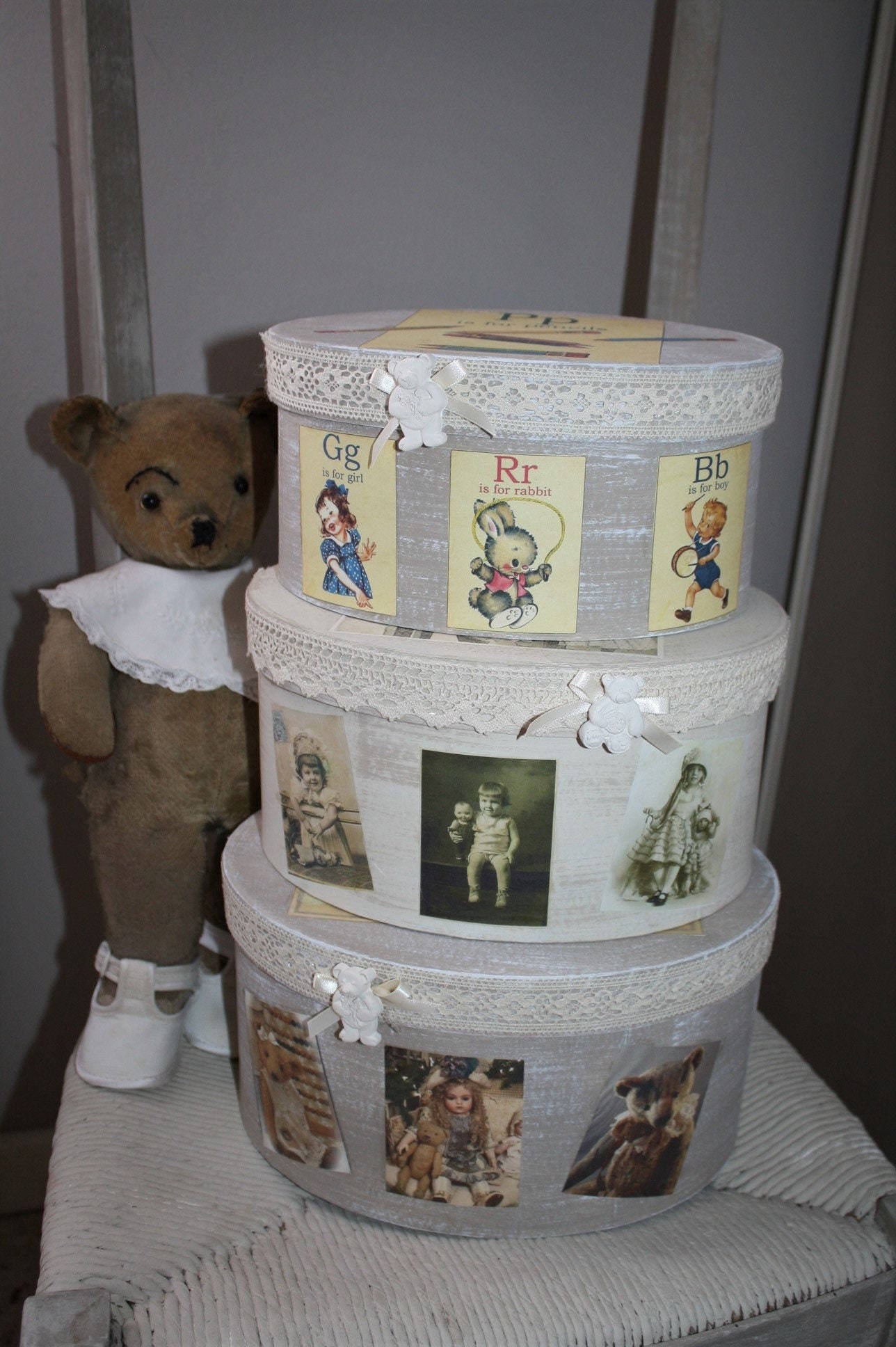 Boites Carton , Trio de Boites sur L'enfance