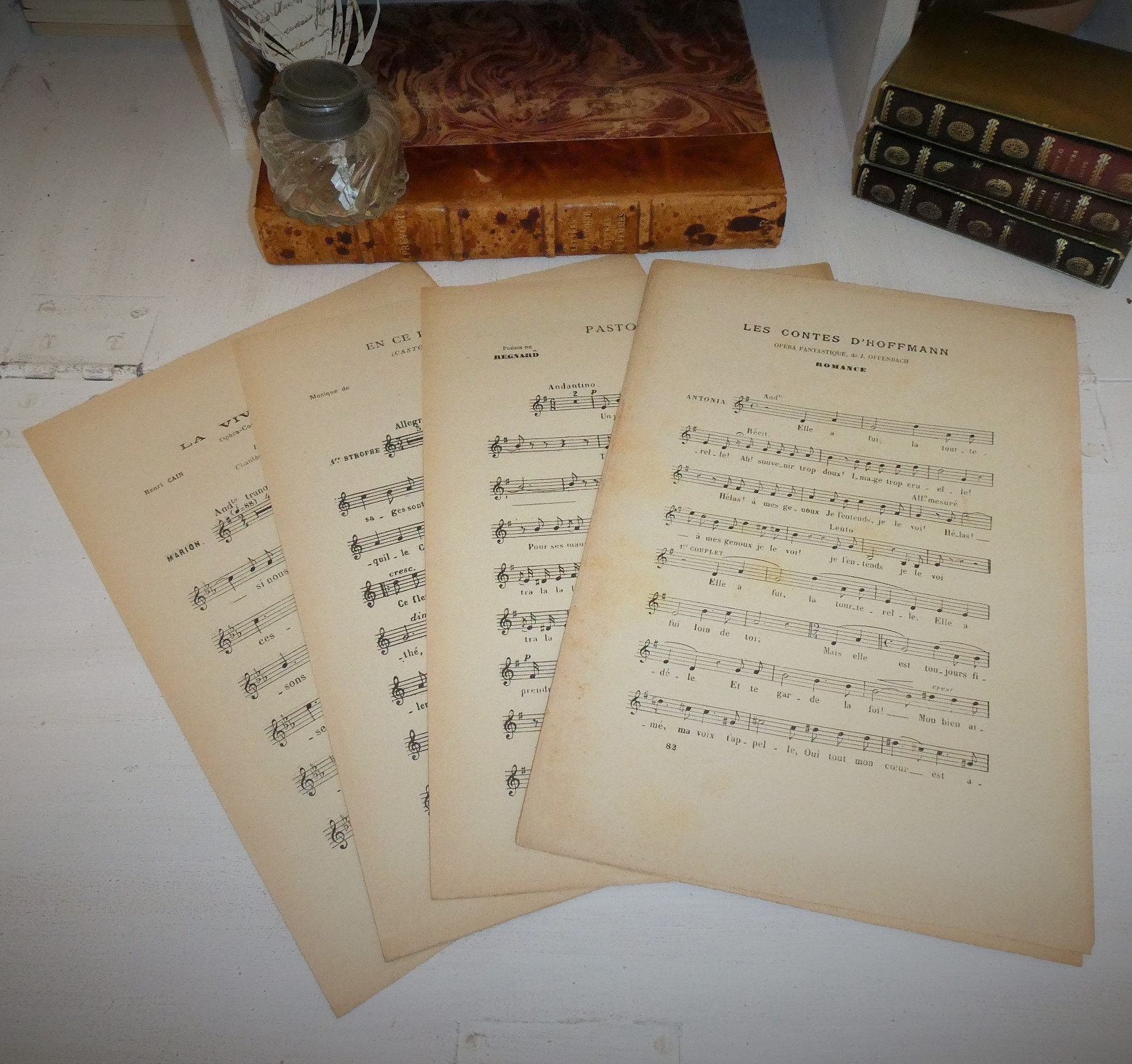 Lot de Partitions , Musicales Anciennes Partitions