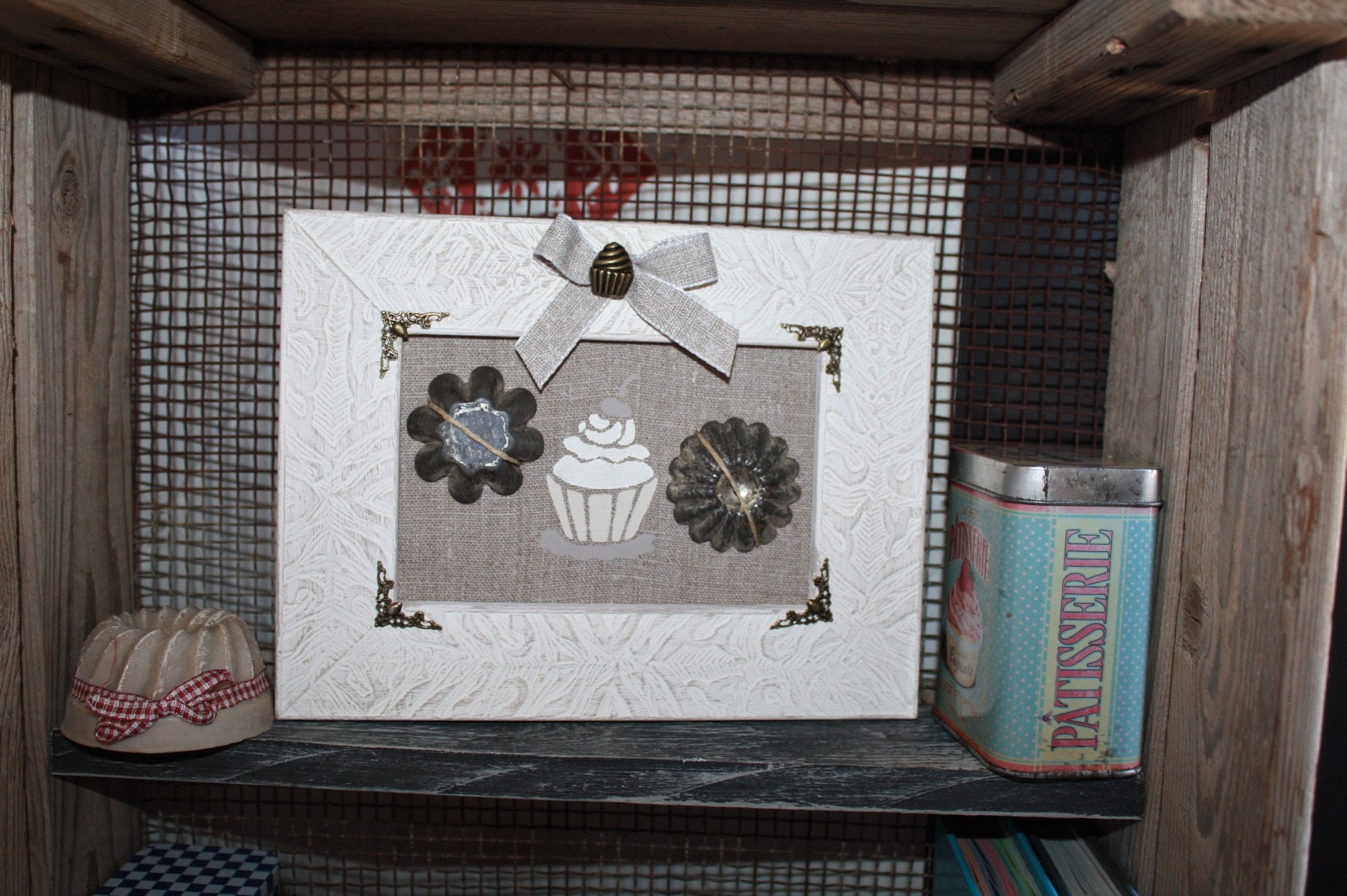 Cadre Home Déco , Cadre Cupcake Moule Gâteau