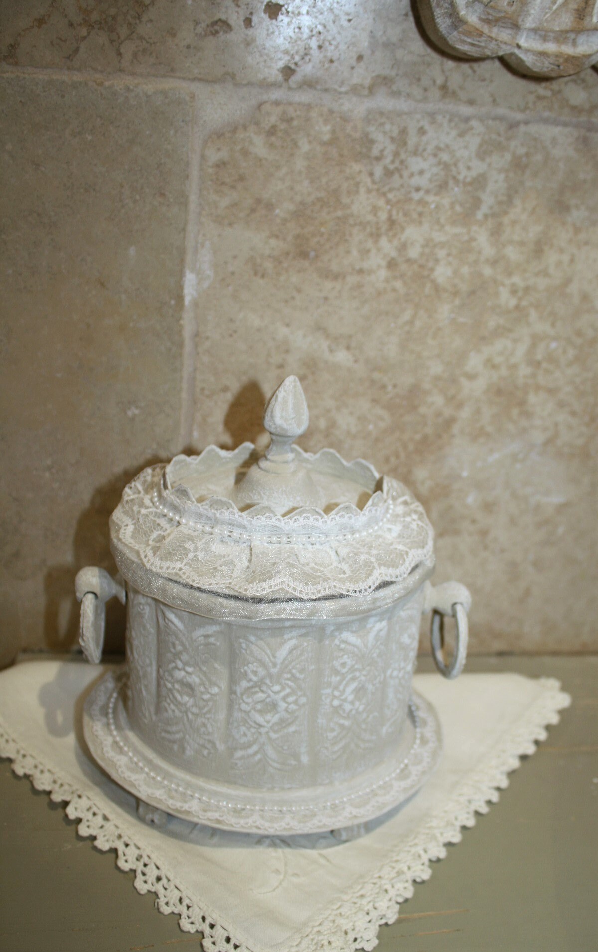 Bonbonnière Shabby , Pot Chic Bonbonnière de Charme