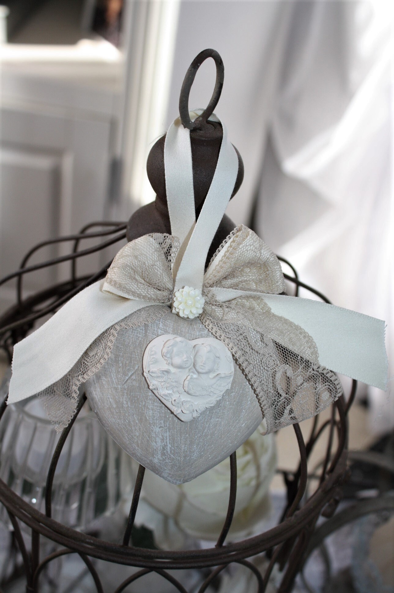 Cœur Senteur , Cœur Plâtre Shabby