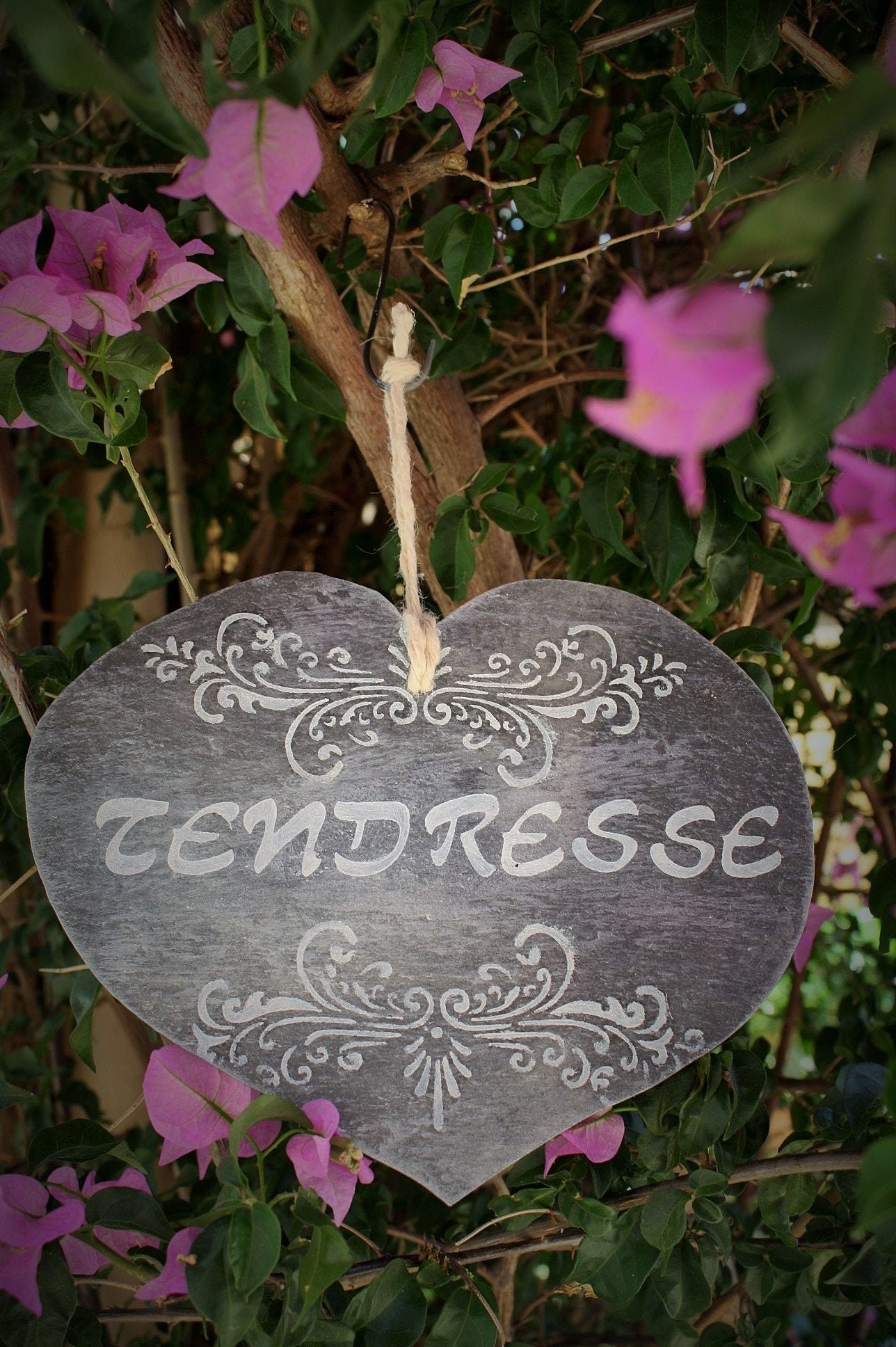 Cœur Ardoise , Cœur Tendresse Décorative