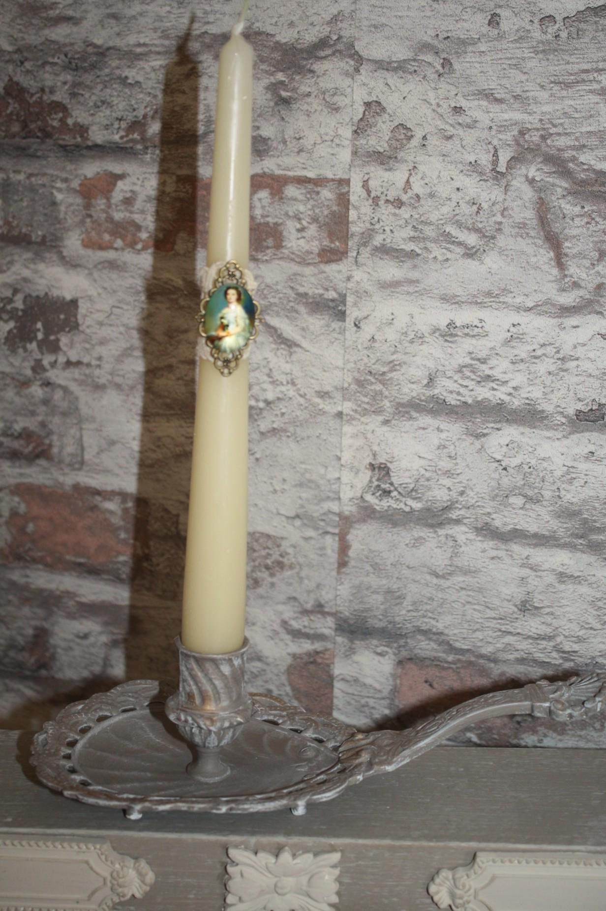 Bougeoir ancien en métal | Chandeliers anciens | AMARU
