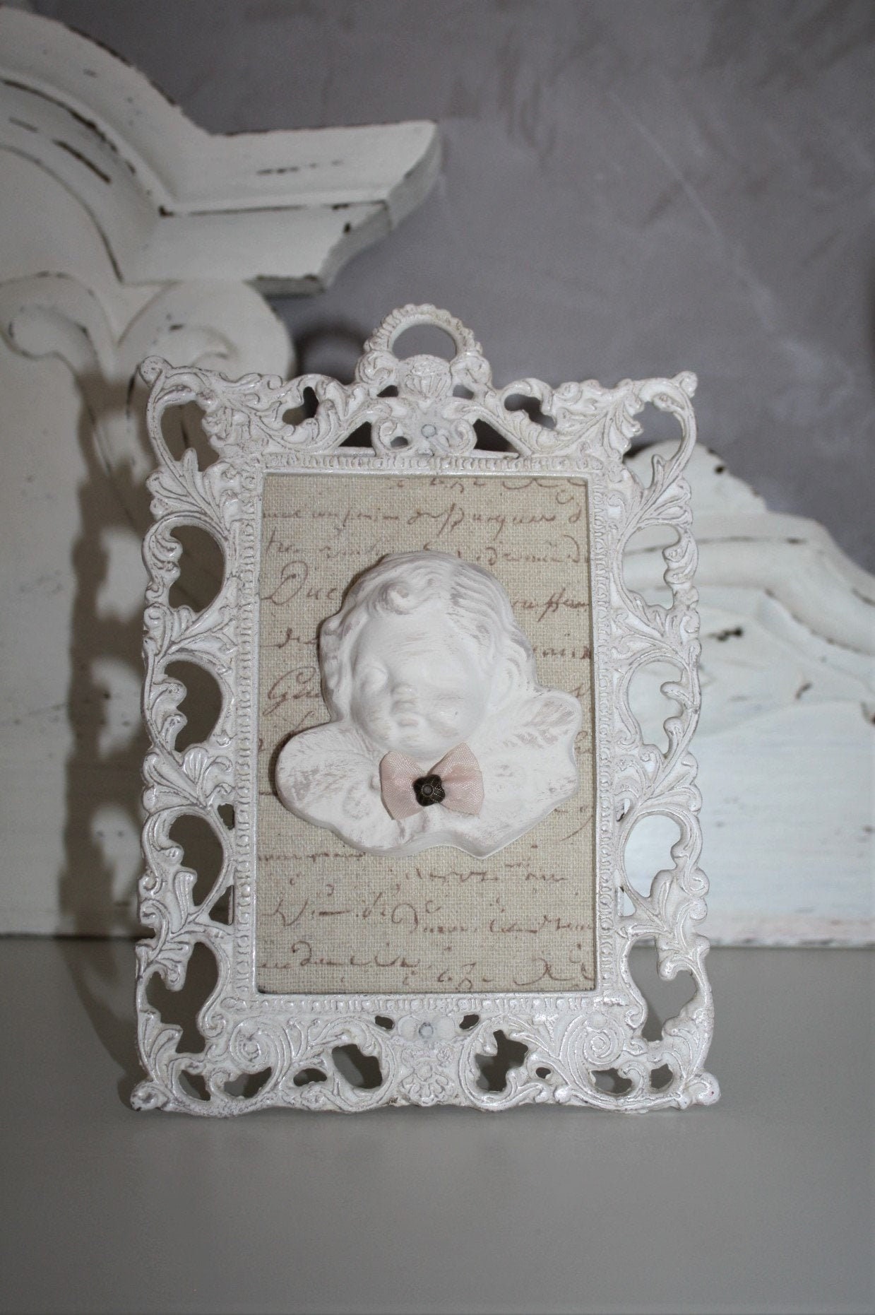 Cadre Ange , Cadre Shabby Chic Décoratif