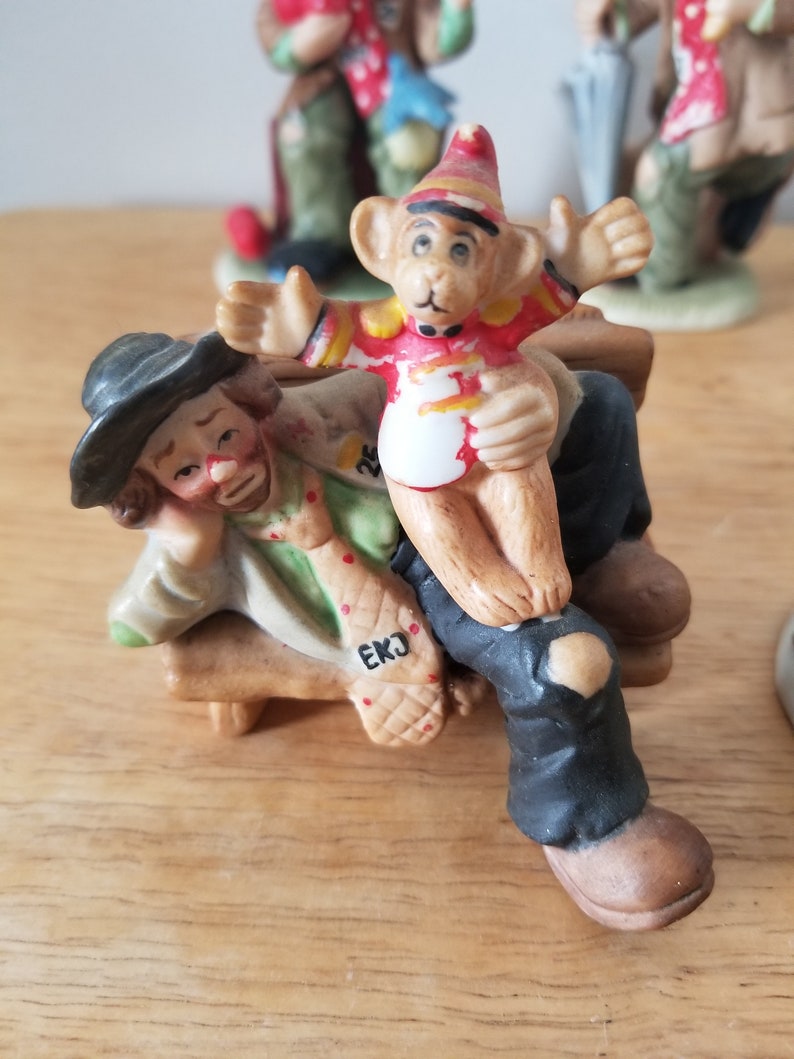 7 Miniature Emmett Kelly Jr Flambro Figurines Etsy 7 Miniature Emmett Kelly Jr Flambro Figurines Etsy
