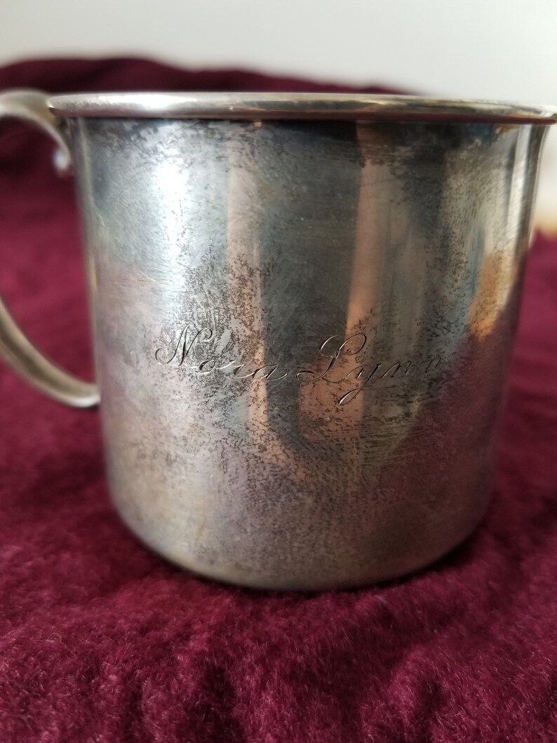 Reed and Barton Antique Sterling silver baby cup 55.2 Grams Etsy