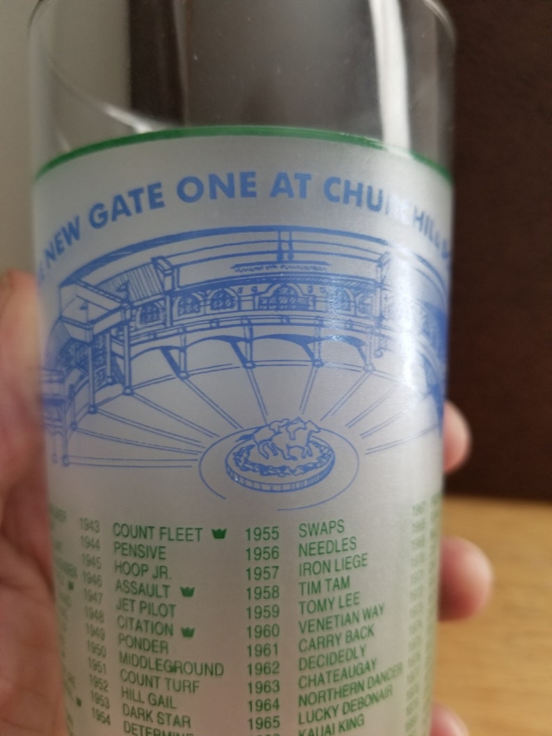 Kentucky Derby Glass LOOKS NEW!
