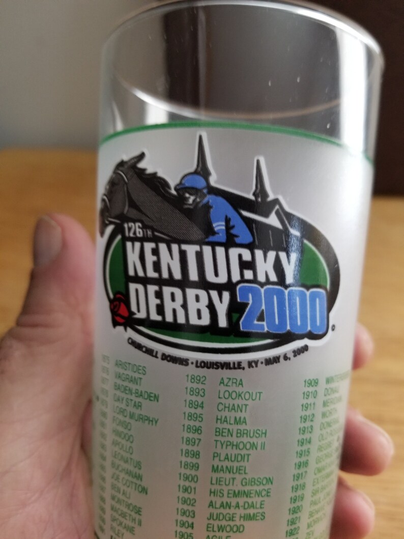 Kentucky Derby Glass LOOKS NEW!