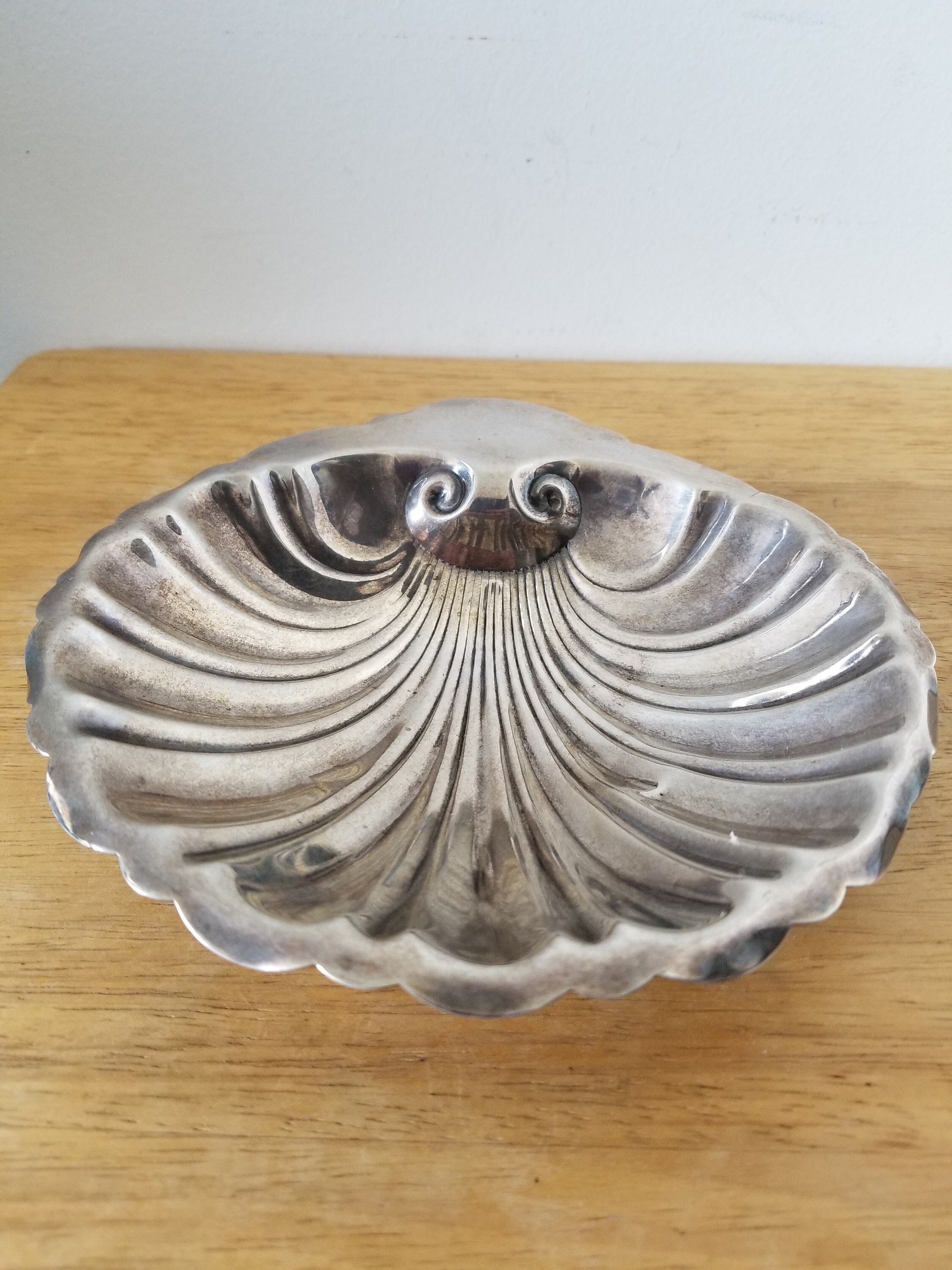 Vintage Sterling silver Clam shell tray / bowl 165.5 grams Etsy