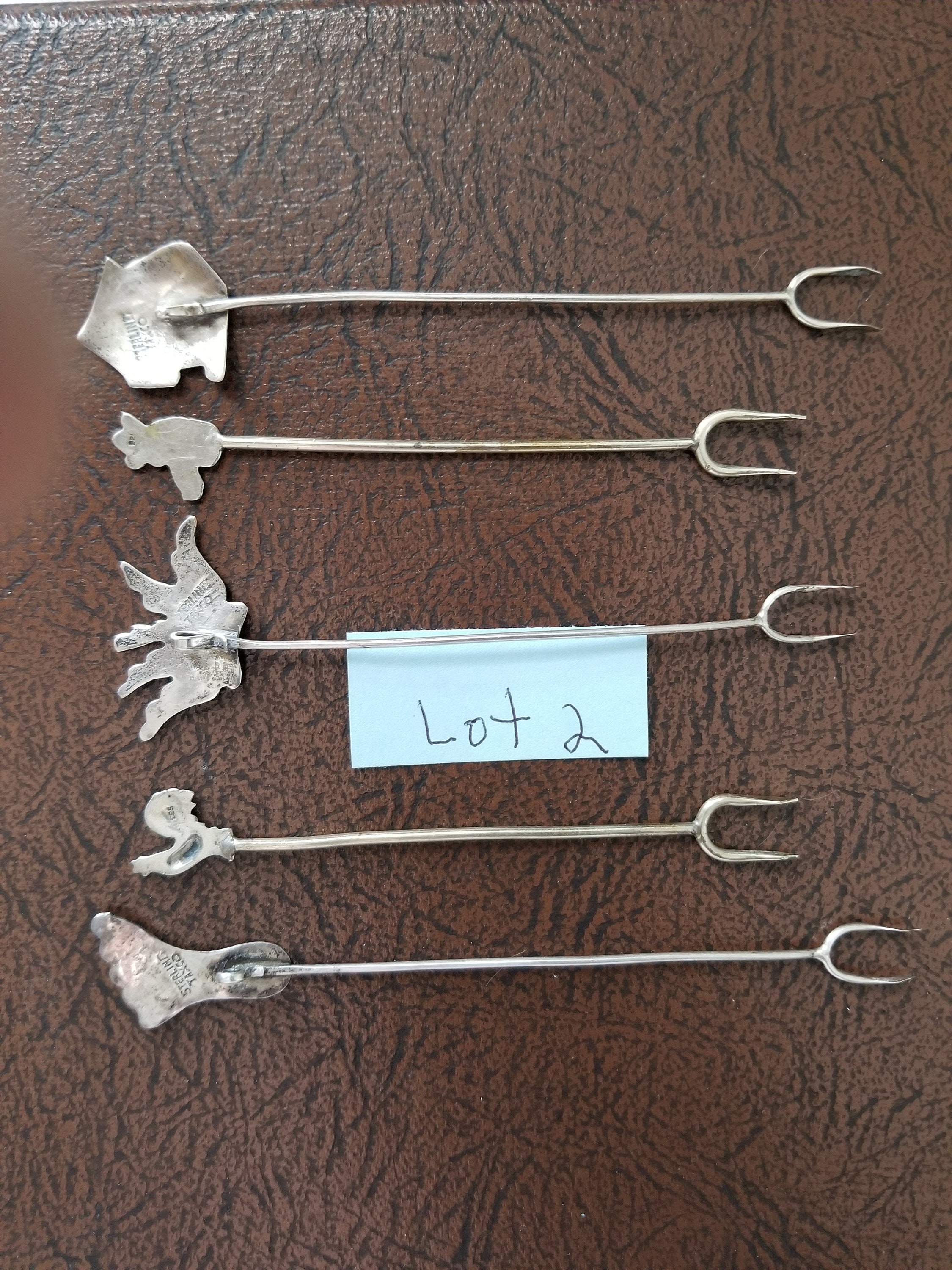 5 Vintage Sterling Silver Horderve Forks Set Of 5 With Etsy