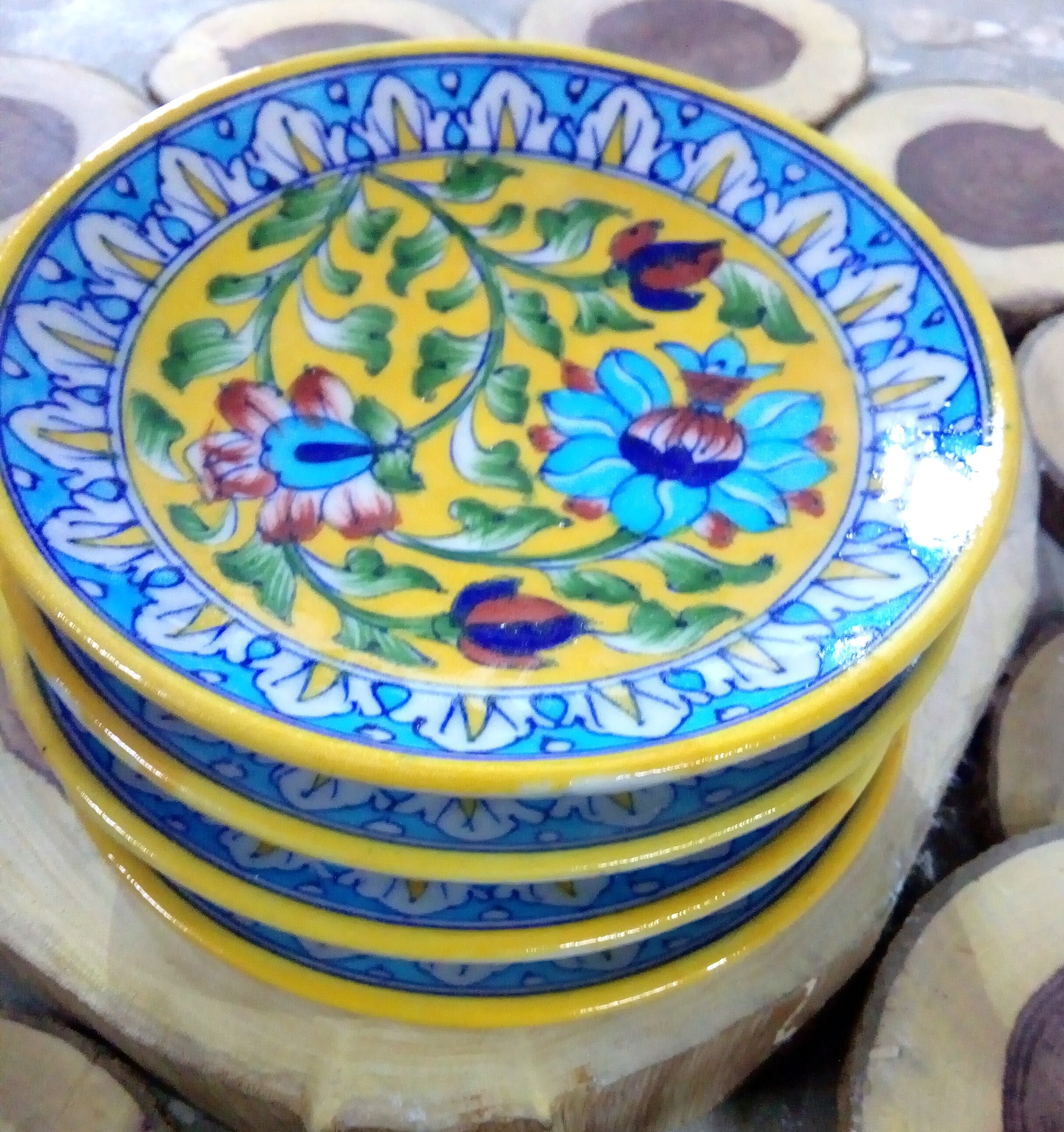 Handmade Ceramic Pottery Plate Set Kitchen Accessory 6 Inch Etsy
