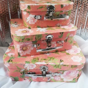 Caja de regalo MALETA estilo shabby