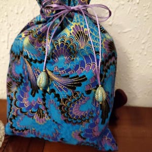 Pochette/Sac en tissu coton style japonais