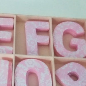Letra de nombre de madera, letras de madera, nombre personalizado...