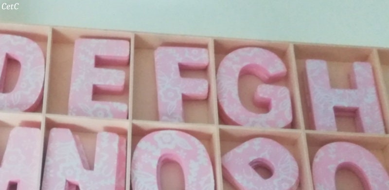 Lettre Prénom Bois, Lettres Personnalisé...