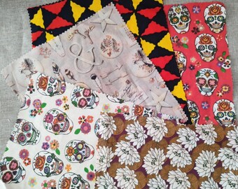 Lot chutes tissus coton pour patchwork, loisirs créatifs 17