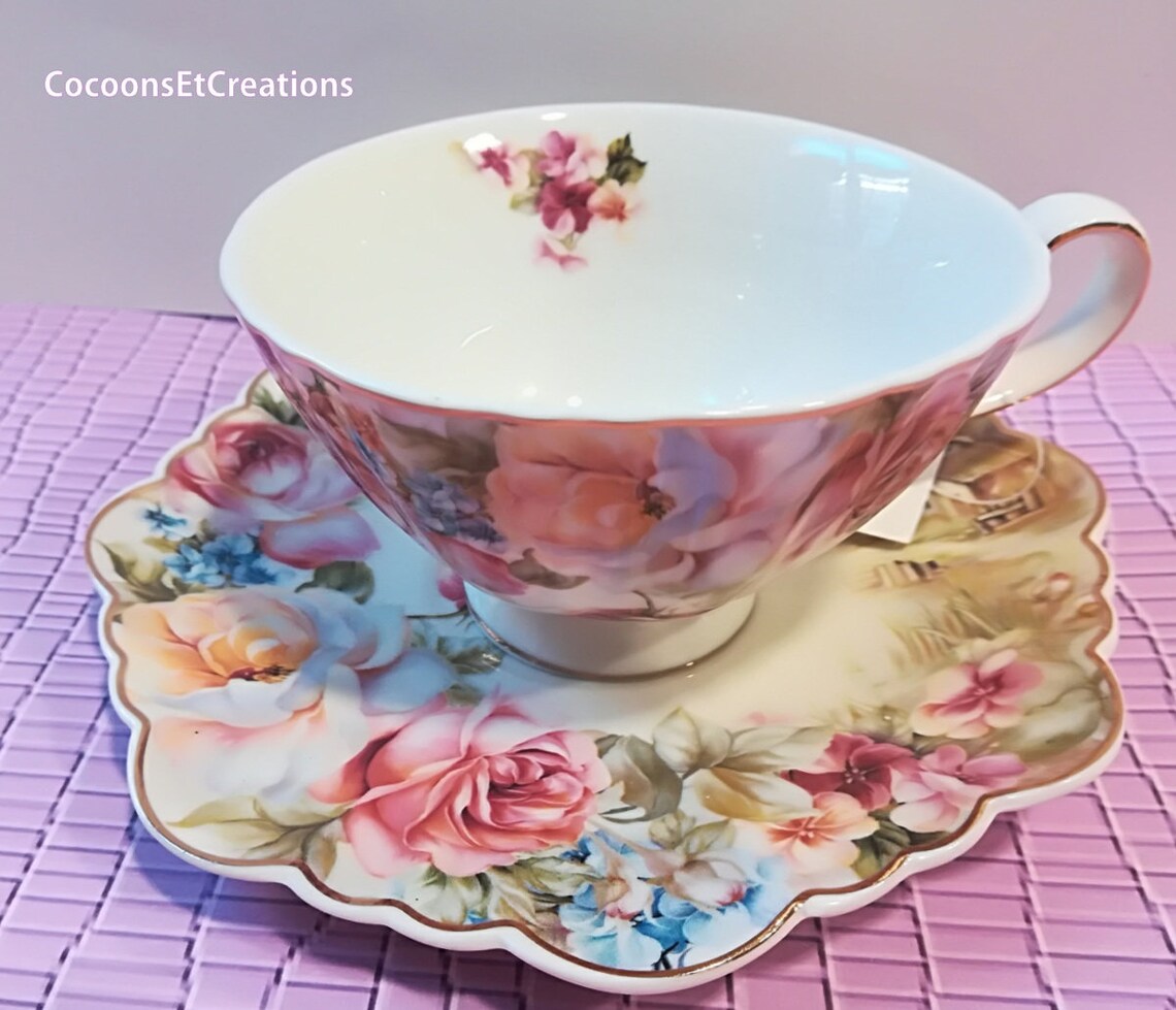 Tasse à Thé Anglaise Vintage - Déco D'Élise