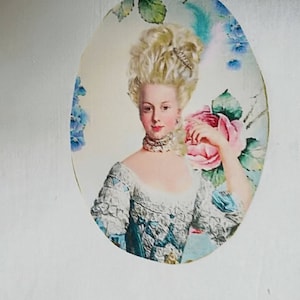 Transfert 0025 Belle dame style Marie Antoinette
