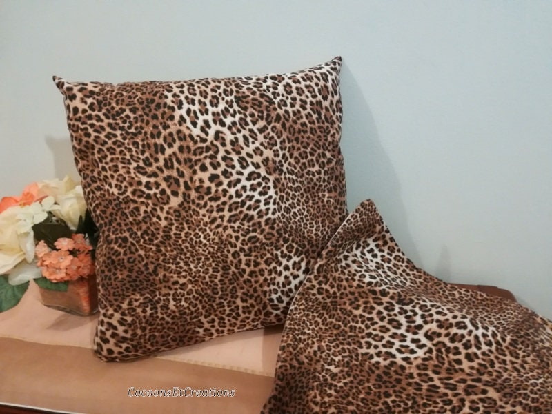 Housse de Coussin; Style Léopard'