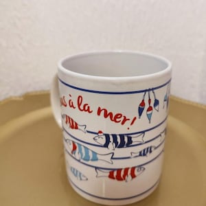 Caneca estilo mar/marinheiro.