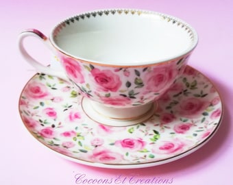Tasse à thé. Style Victorien shabby. Porcelaine