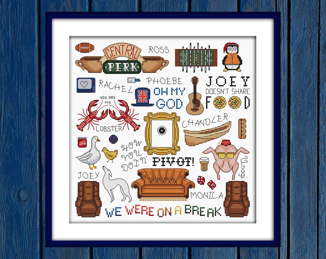 Friends cross stitch pattern Film cross stitch Fun cross ...