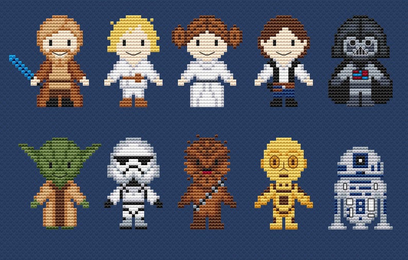 Star Wars Cross stitch pattern PDF Star wars cross stitch | Etsy