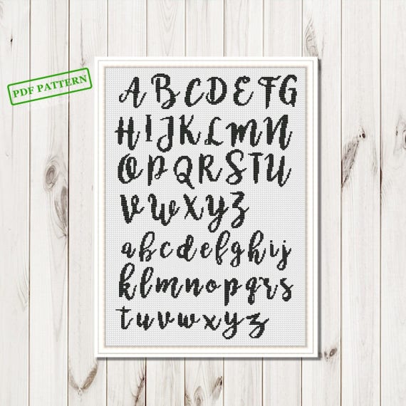 Cross Stitch Alphabet Charts Patterns