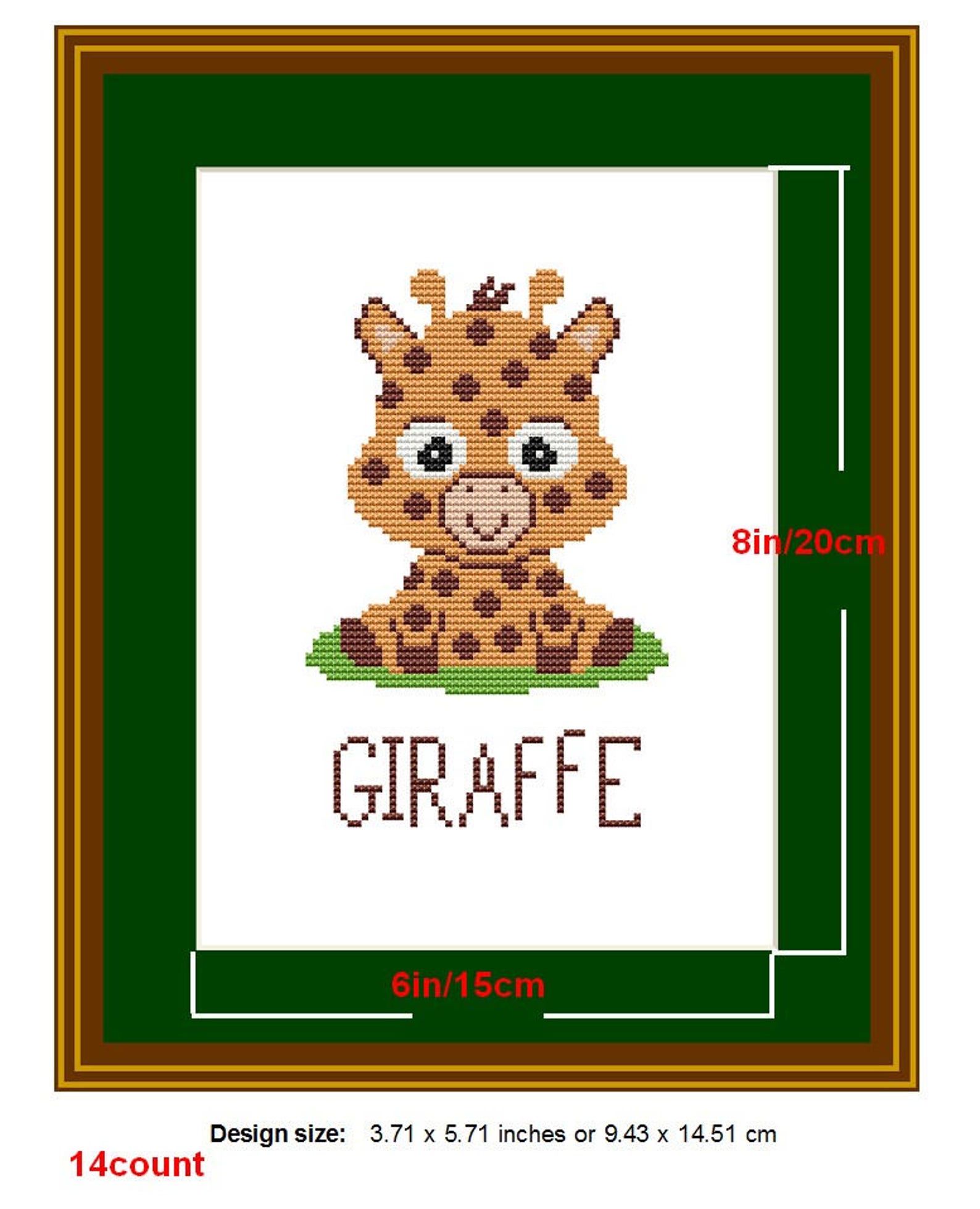 Cross Stitch Baby Patterns Safari Nursery Giraffe Xstitch Etsy Punto cruz croce animalitos safari stitch cross salvato da
