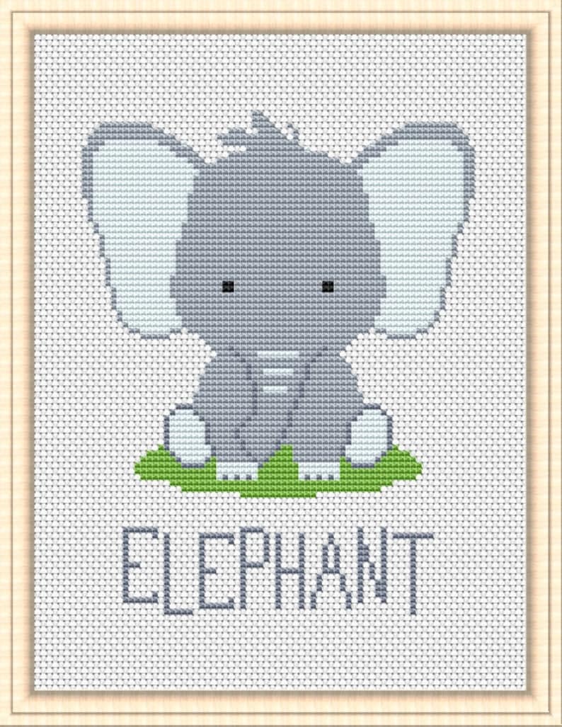 Jungle Friends Cross stitch baby patterns Safari Nursery Etsy