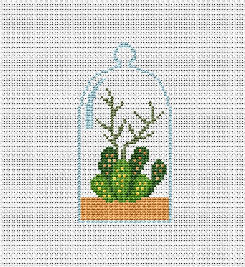 Succulent cross stitch pattern Modern cross stitch Floral cross stitch Cactus cross stitch Xstitch chart PDF Pattern Download