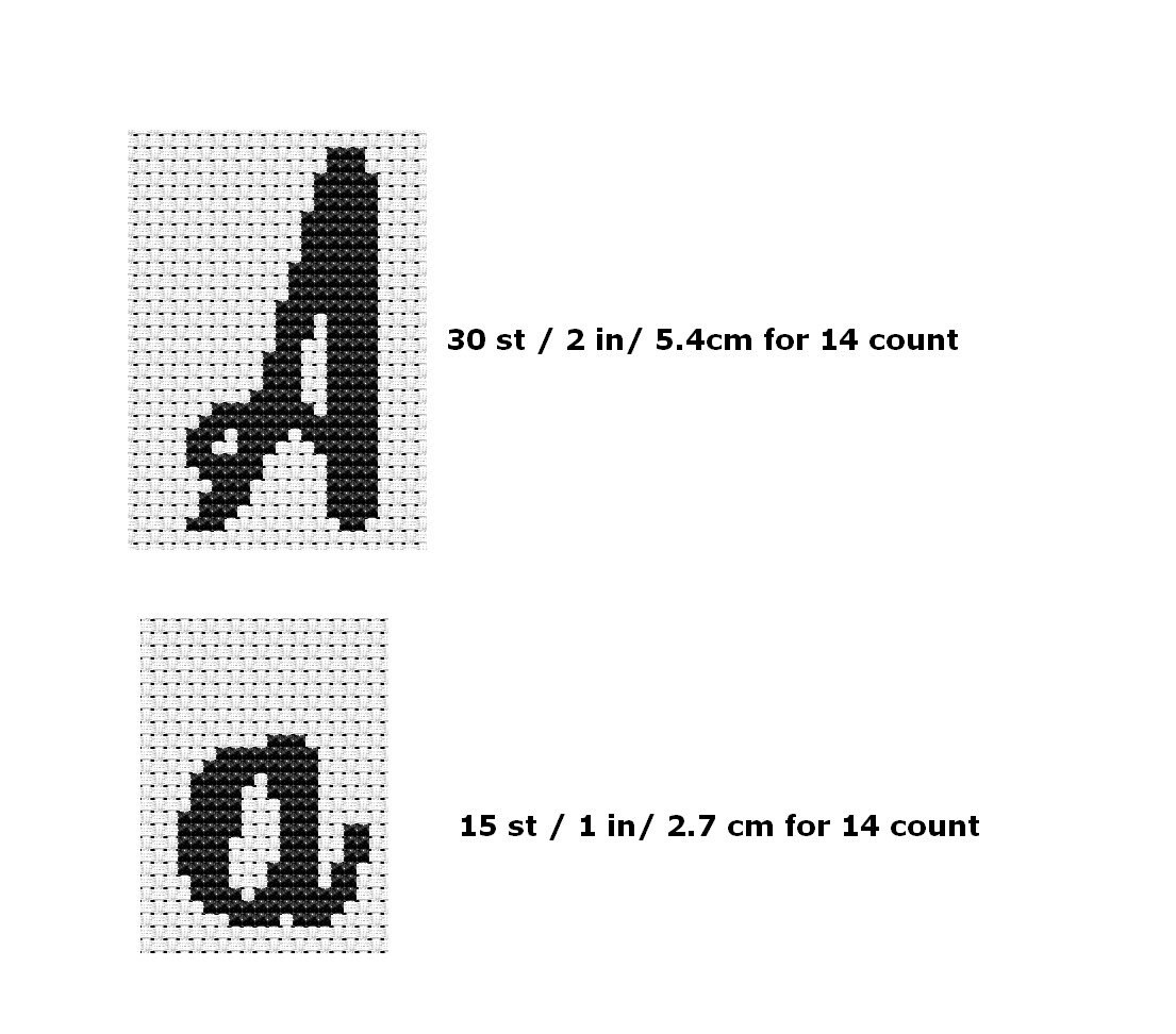Cross Stitch Alphabet Pattern Modern xstitch font chart cross Etsy