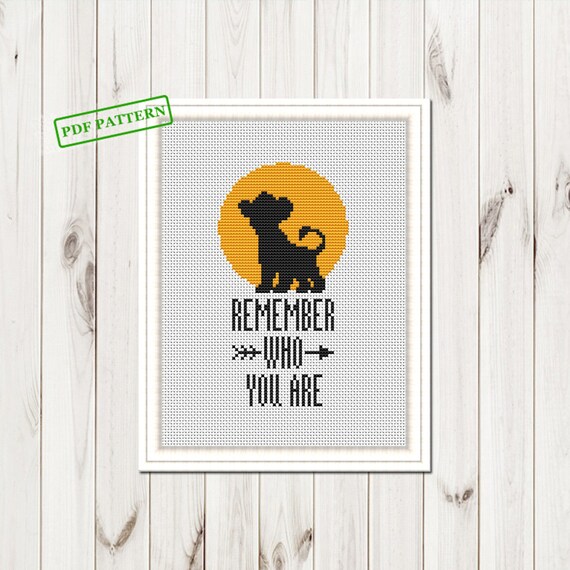 Lion Cross Stitch Baby Pattern Funny Cute Modern Cross Stitch Etsy