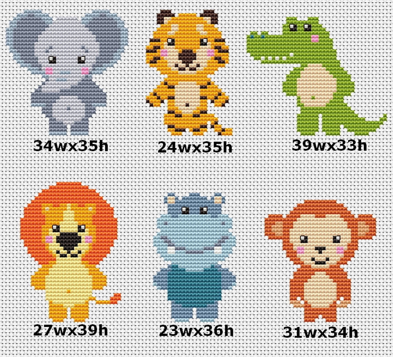 safari cross stitch patterns