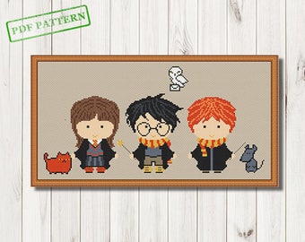 Cross Stitch for baby Pattern Cross Stitch for kids pattern modern cross stitch wizard xstitch easy beginner cute funny PDF download