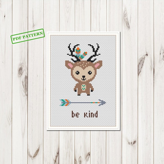 Tribal Animals Cross Stitch pattern Nursery Boho cross stitch  Etsy