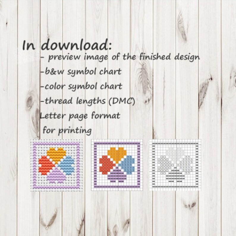 Geometric cross stitch trex pattern Dinosaur Easy Beginners cross stitch pdf pattern xstitch PDF chart Instant Download printable