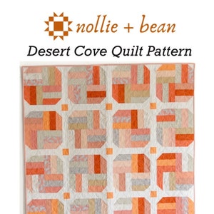 Desert Cove Quilt Pattern | A modern quilt pattern by Nollie Bean