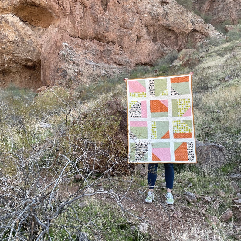 Willetta Quilt Pattern | PDF Pattern - Willetta Quilt | PDF Download | Modern Quilt Pattern | Downloadable pattern image 7