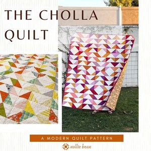 Cholla Quilt Pattern PDF | Flying Geese Quilt Pattern | Beginner Quilt Pattern | Fat Quarter Quilt | Modern Scrap Quilt | Digital Download image 4