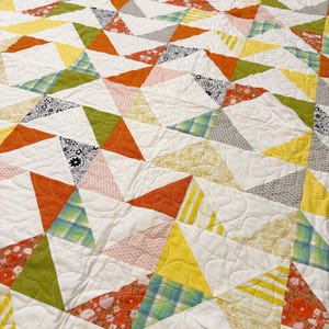 Cholla Quilt Pattern PDF | Flying Geese Quilt Pattern | Beginner Quilt Pattern | Fat Quarter Quilt | Modern Scrap Quilt | Digital Download image 7