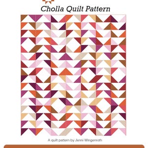 Cholla Quilt Pattern PDF | Flying Geese Quilt Pattern | Beginner Quilt Pattern | Fat Quarter Quilt | Modern Scrap Quilt | Digital Download image 2