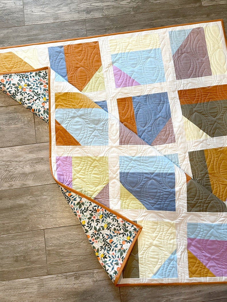 Willetta Quilt Pattern | PDF Pattern - Willetta Quilt | PDF Download | Modern Quilt Pattern | Downloadable pattern image 8