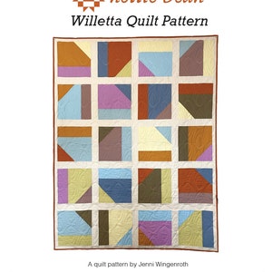 Willetta Quilt Pattern | PDF Pattern - Willetta Quilt | PDF Download | Modern Quilt Pattern | Downloadable pattern image 3